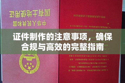 罗山证件制作的注意事项，确保合规与高效的完整指南